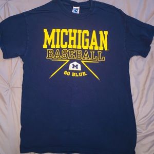 Michigan Baseball College Tee, M